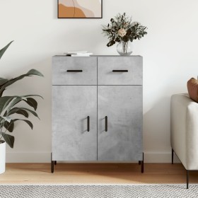 Concrete gray engineered wood sideboard 69.5x34x90 cm by vidaXL, Sideboards - Ref: Foro24-827992, Price: 91,29 €, Discount: %