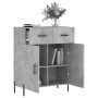 Aparador de madera de ingeniería gris hormigón 69,5x34x90 cm de vidaXL, Aparadores - Ref: Foro24-827992, Precio: 95,17 €, Des...