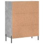 Aparador de madera de ingeniería gris hormigón 69,5x34x90 cm de vidaXL, Aparadores - Ref: Foro24-827992, Precio: 95,17 €, Des...