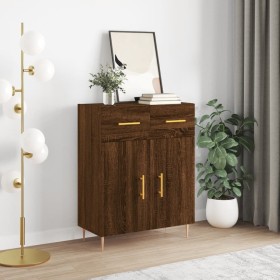 Oak brown engineered wood sideboard 69.5x34x90 cm by vidaXL, Sideboards - Ref: Foro24-827971, Price: 60,99 €, Discount: %