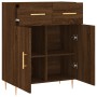 Oak brown engineered wood sideboard 69.5x34x90 cm by vidaXL, Sideboards - Ref: Foro24-827971, Price: 82,56 €, Discount: %