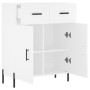 White engineered wood sideboard 69.5x34x90 cm by vidaXL, Sideboards - Ref: Foro24-827988, Price: 94,99 €, Discount: %