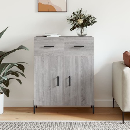 Engineered wood sideboard in Sonoma grey, 69.5x34x90 cm by vidaXL, Sideboards - Ref: Foro24-827994, Price: 100,56 €, Discount: %