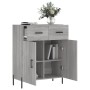 Aparador de madera de ingeniería gris Sonoma 69,5x34x90 cm de vidaXL, Aparadores - Ref: Foro24-827994, Precio: 100,56 €, Desc...