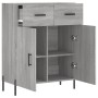 Aparador de madera de ingeniería gris Sonoma 69,5x34x90 cm de vidaXL, Aparadores - Ref: Foro24-827994, Precio: 100,56 €, Desc...