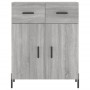 Aparador de madera de ingeniería gris Sonoma 69,5x34x90 cm de vidaXL, Aparadores - Ref: Foro24-827994, Precio: 100,56 €, Desc...