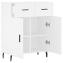 White engineered wood sideboard 69.5x34x90 cm by vidaXL, Sideboards - Ref: Foro24-827996, Price: 104,46 €, Discount: %