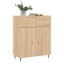 Aparador de madera de ingeniería roble Sonoma 69,5x34x90 cm de vidaXL, Aparadores - Ref: Foro24-827959, Precio: 81,86 €, Desc...