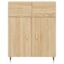 Aparador de madera de ingeniería roble Sonoma 69,5x34x90 cm de vidaXL, Aparadores - Ref: Foro24-827959, Precio: 81,86 €, Desc...