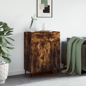 Smoked oak engineered wood sideboard 69.5x34x90 cm by vidaXL, Sideboards - Ref: Foro24-828001, Price: 90,81 €, Discount: %