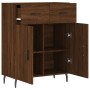 Aparador de madera de ingeniería marrón roble 69,5x34x90 cm de vidaXL, Aparadores - Ref: Foro24-828003, Precio: 113,00 €, Des...