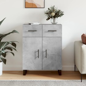 Concrete gray engineered wood sideboard 69.5x34x90 cm by vidaXL, Sideboards - Ref: Foro24-828008, Price: 118,11 €, Discount: %