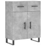 Aparador de madera de ingeniería gris hormigón 69,5x34x90 cm de vidaXL, Aparadores - Ref: Foro24-828008, Precio: 118,11 €, De...