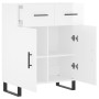 Bright white plywood sideboard 69.5x34x90 cm by vidaXL, Sideboards - Ref: Foro24-828006, Price: 102,90 €, Discount: %