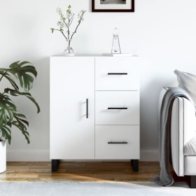 White engineered wood sideboard 69.5x34x90 cm by vidaXL, Sideboards - Ref: Foro24-827940, Price: 100,83 €, Discount: %