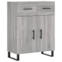 Aparador de madera de ingeniería gris Sonoma 69,5x34x90 cm de vidaXL, Aparadores - Ref: Foro24-828010, Precio: 118,05 €, Desc...