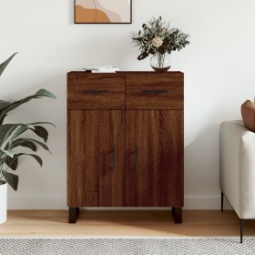 Oak brown engineered wood sideboard 69.5x34x90 cm by vidaXL, Sideboards - Ref: Foro24-828011, Price: 101,82 €, Discount: %