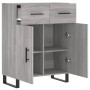 Aparador de madera de ingeniería gris Sonoma 69,5x34x90 cm de vidaXL, Aparadores - Ref: Foro24-828010, Precio: 118,05 €, Desc...