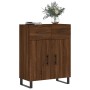 Aparador de madera de ingeniería marrón roble 69,5x34x90 cm de vidaXL, Aparadores - Ref: Foro24-828011, Precio: 105,54 €, Des...