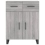 Aparador de madera de ingeniería gris Sonoma 69,5x34x90 cm de vidaXL, Aparadores - Ref: Foro24-828010, Precio: 118,05 €, Desc...