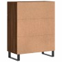 Aparador de madera de ingeniería marrón roble 69,5x34x90 cm de vidaXL, Aparadores - Ref: Foro24-828011, Precio: 105,54 €, Des...