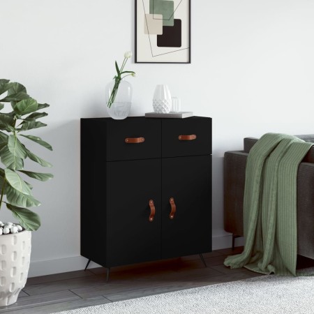 Engineered wood black sideboard 69.5x34x90 cm by vidaXL, Sideboards - Ref: Foro24-827949, Price: 84,36 €, Discount: %