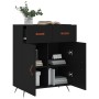 Engineered wood black sideboard 69.5x34x90 cm by vidaXL, Sideboards - Ref: Foro24-827949, Price: 84,36 €, Discount: %