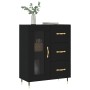 Black engineered wood sideboard 69.5x34x90 cm by vidaXL, Sideboards - Ref: Foro24-828021, Price: 98,37 €, Discount: %