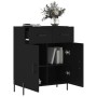 Engineered wood black sideboard 69.5x34x90 cm by vidaXL, Sideboards - Ref: Foro24-827989, Price: 96,11 €, Discount: %