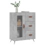 Aparador de madera de ingeniería gris hormigón 69,5x34x90 cm de vidaXL, Aparadores - Ref: Foro24-828016, Precio: 90,54 €, Des...