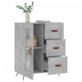 Aparador de madera de ingeniería gris hormigón 69,5x34x90 cm de vidaXL, Aparadores - Ref: Foro24-828016, Precio: 90,54 €, Des...