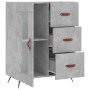 Aparador de madera de ingeniería gris hormigón 69,5x34x90 cm de vidaXL, Aparadores - Ref: Foro24-828016, Precio: 90,54 €, Des...