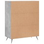 Aparador de madera de ingeniería gris hormigón 69,5x34x90 cm de vidaXL, Aparadores - Ref: Foro24-828016, Precio: 90,54 €, Des...