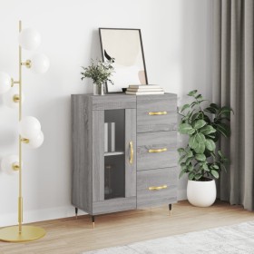 Sonoma gray engineered wood sideboard 69.5x34x90 cm by vidaXL, Sideboards - Ref: Foro24-828026, Price: 93,99 €, Discount: %