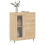 Aparador de madera de ingeniería roble Sonoma 69,5x34x90 cm de vidaXL, Aparadores - Ref: Foro24-828023, Precio: 90,50 €, Desc...