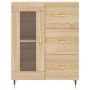 Aparador de madera de ingeniería roble Sonoma 69,5x34x90 cm de vidaXL, Aparadores - Ref: Foro24-828023, Precio: 90,50 €, Desc...