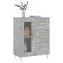 Aparador de madera de ingeniería gris hormigón 69,5x34x90 cm de vidaXL, Aparadores - Ref: Foro24-828032, Precio: 90,59 €, Des...