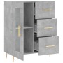 Aparador de madera de ingeniería gris hormigón 69,5x34x90 cm de vidaXL, Aparadores - Ref: Foro24-828032, Precio: 90,59 €, Des...