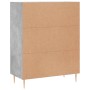 Aparador de madera de ingeniería gris hormigón 69,5x34x90 cm de vidaXL, Aparadores - Ref: Foro24-828032, Precio: 90,59 €, Des...