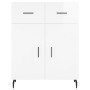 Hochglanzweißes Sperrholz-Sideboard 69,5 x 34 x 90 cm von vidaXL, Sideboards - Ref: Foro24-827998, Preis: 94,48 €, Rabatt: %