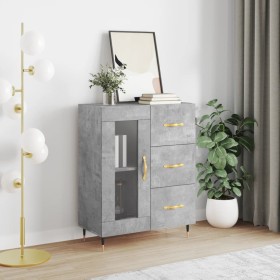 Concrete gray engineered wood sideboard 69.5x34x90 cm by vidaXL, Sideboards - Ref: Foro24-828024, Price: 90,99 €, Discount: %