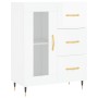 Glossy white plywood sideboard 69.5x34x90 cm by vidaXL, Sideboards - Ref: Foro24-828022, Price: 99,56 €, Discount: %