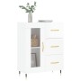 Glossy white plywood sideboard 69.5x34x90 cm by vidaXL, Sideboards - Ref: Foro24-828022, Price: 99,56 €, Discount: %