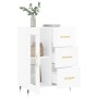 Glossy white plywood sideboard 69.5x34x90 cm by vidaXL, Sideboards - Ref: Foro24-828022, Price: 99,56 €, Discount: %