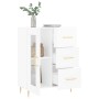 Glossy white plywood sideboard 69.5x34x90 cm by vidaXL, Sideboards - Ref: Foro24-828030, Price: 99,63 €, Discount: %