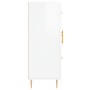 Glossy white plywood sideboard 69.5x34x90 cm by vidaXL, Sideboards - Ref: Foro24-828030, Price: 99,63 €, Discount: %