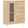 Aparador de madera de ingeniería roble Sonoma 69,5x34x90 cm de vidaXL, Aparadores - Ref: Foro24-828031, Precio: 91,67 €, Desc...