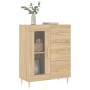 Aparador de madera de ingeniería roble Sonoma 69,5x34x90 cm de vidaXL, Aparadores - Ref: Foro24-828031, Precio: 91,67 €, Desc...