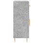 Aparador de madera de ingeniería gris hormigón 69,5x34x90 cm de vidaXL, Aparadores - Ref: Foro24-827968, Precio: 85,73 €, Des...