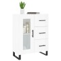 Glossy white plywood sideboard 69.5x34x90 cm by vidaXL, Sideboards - Ref: Foro24-828070, Price: 110,12 €, Discount: %